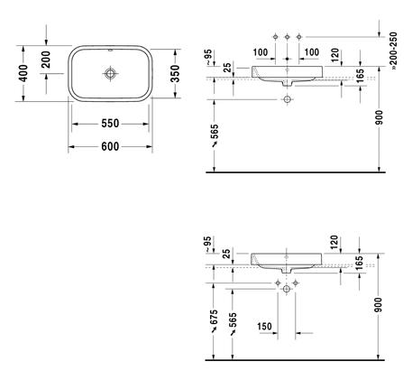 Lavabo đặt bàn Happy D.2 588.45.125